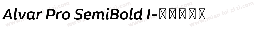 Alvar Pro SemiBold I字体转换
